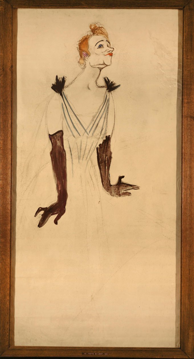 "Yvette Guilbert de Henri de Toulouse-Lautrec