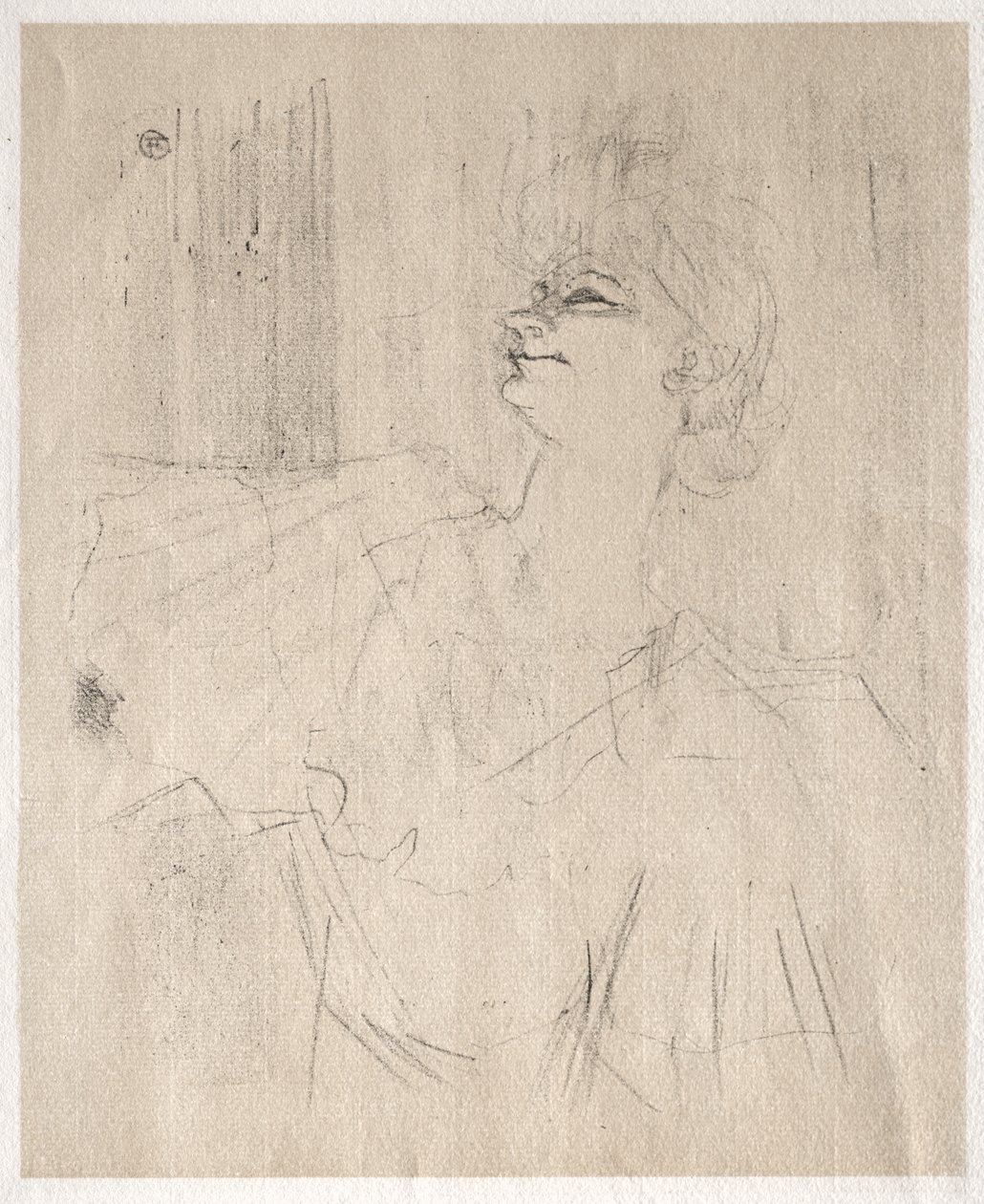 Yvette Guilbert: em Ménilmontant, de Bruant de Henri de Toulouse-Lautrec
