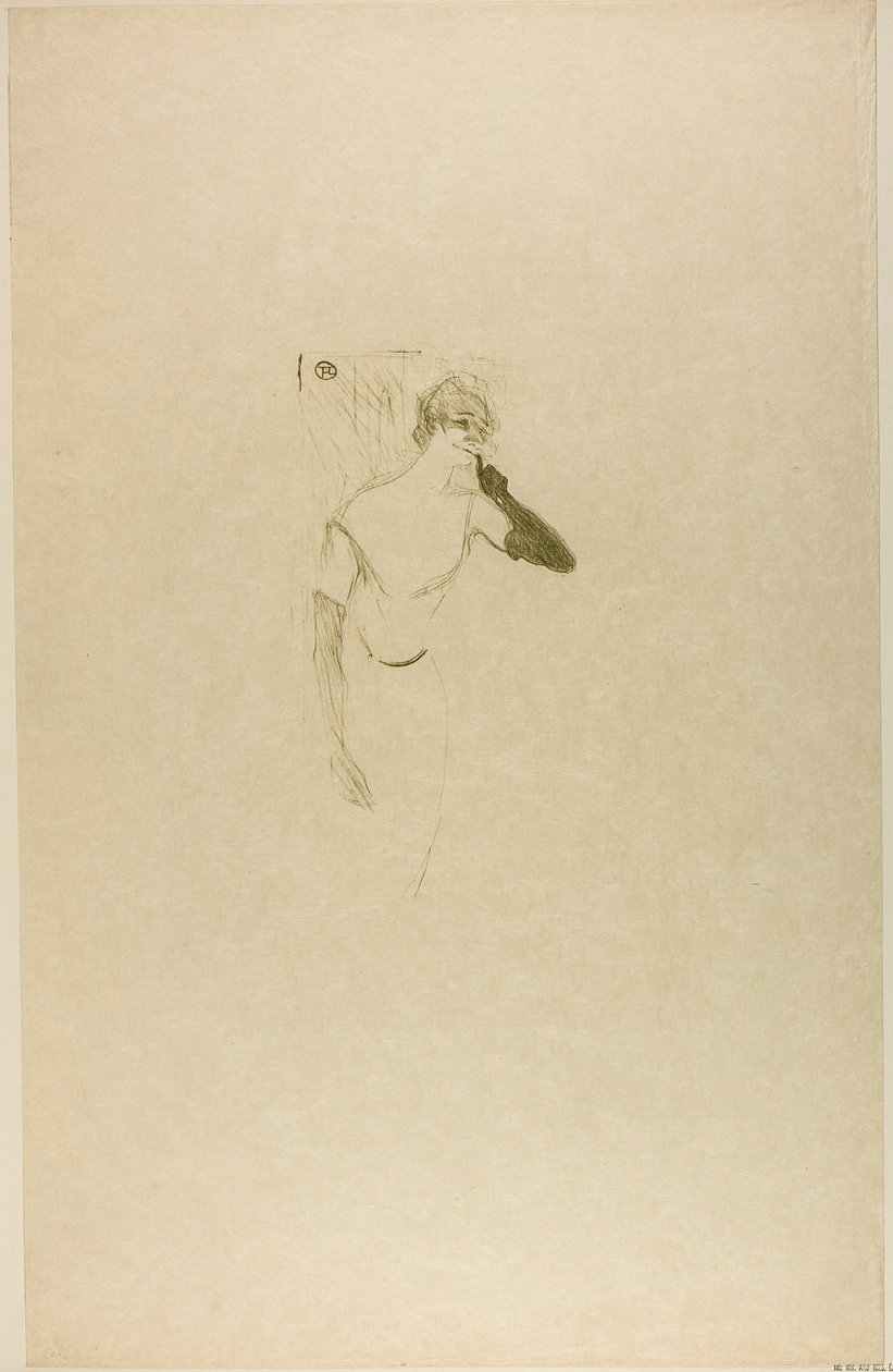Yvette Guilbert, em Colombina em Pierrot de Henri de Toulouse-Lautrec
