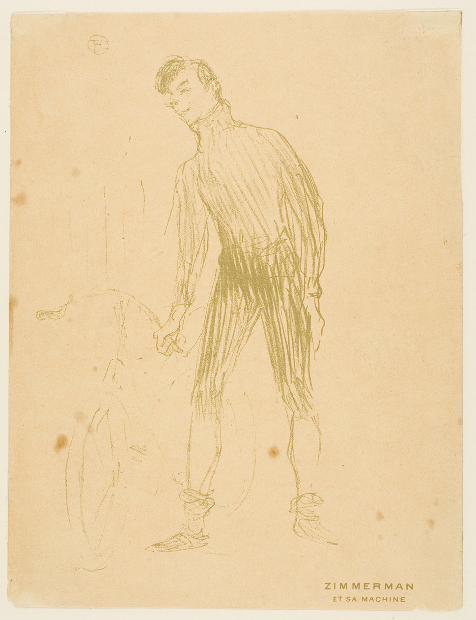 Zimmerman e sua máquina de Henri de Toulouse-Lautrec