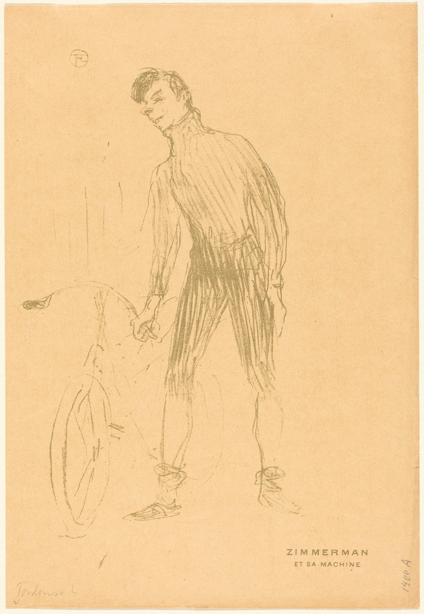 Zimmerman und seine Maschine de Henri de Toulouse-Lautrec