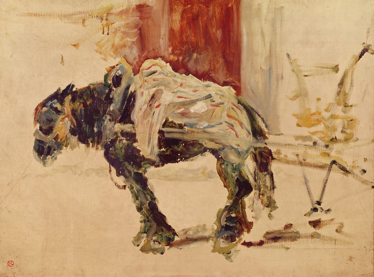 Um cavalo de esboço em Céleyran, 1881 de Henri de Toulouse Lautrec
