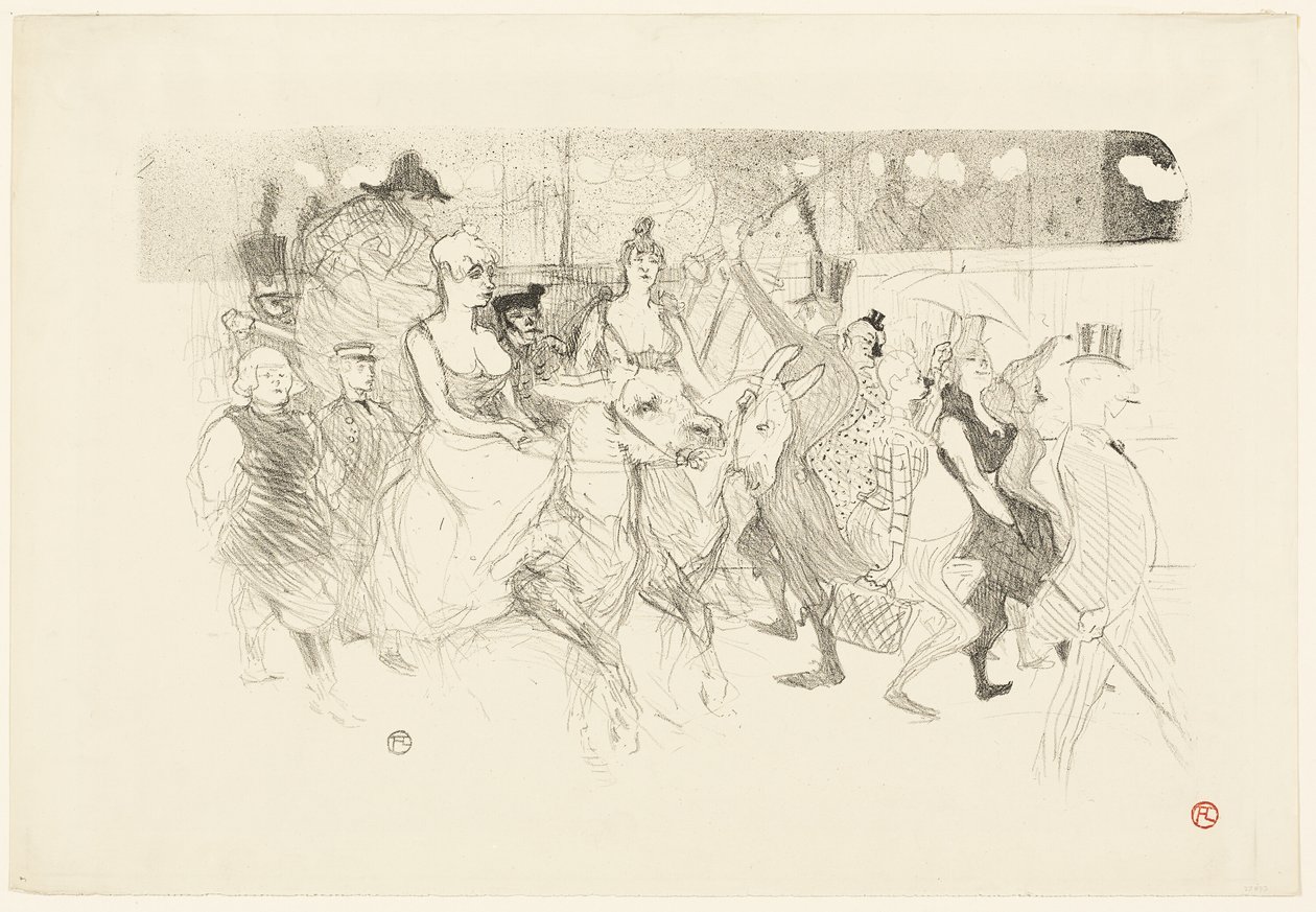 Uma noite de gala no Moulin Rouge de Henri de Toulouse Lautrec