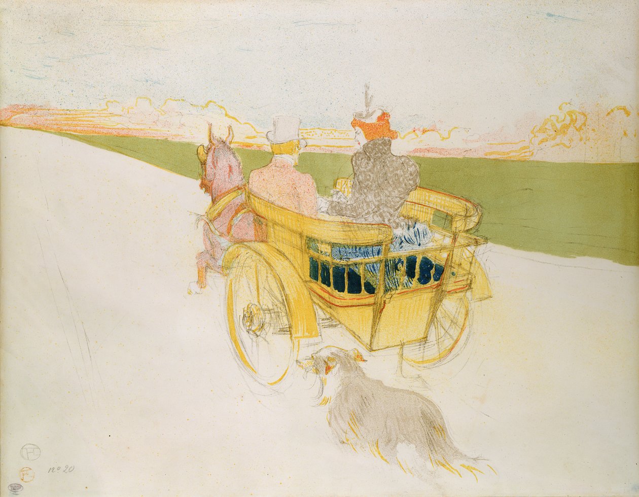 Um passeio no país, ou a armadilha inglesa de Henri de Toulouse Lautrec