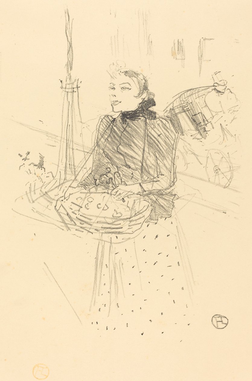 Compre minhas belas violetas, 1895. de Henri de Toulouse Lautrec