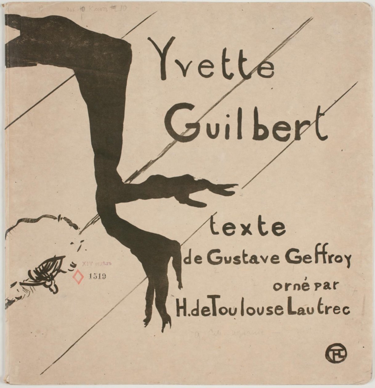 Álbum ao lado: Yvette Guilbert de Henri de Toulouse Lautrec