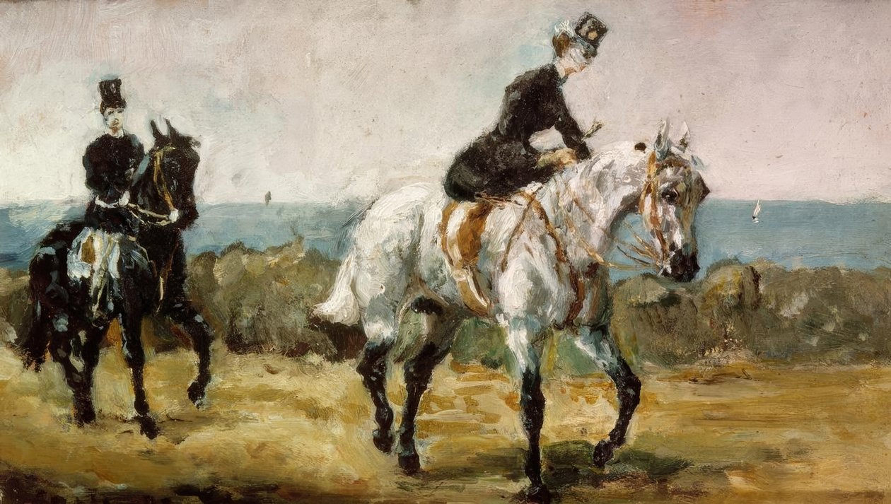 Amazon seguido por seu noivo de Henri de Toulouse Lautrec