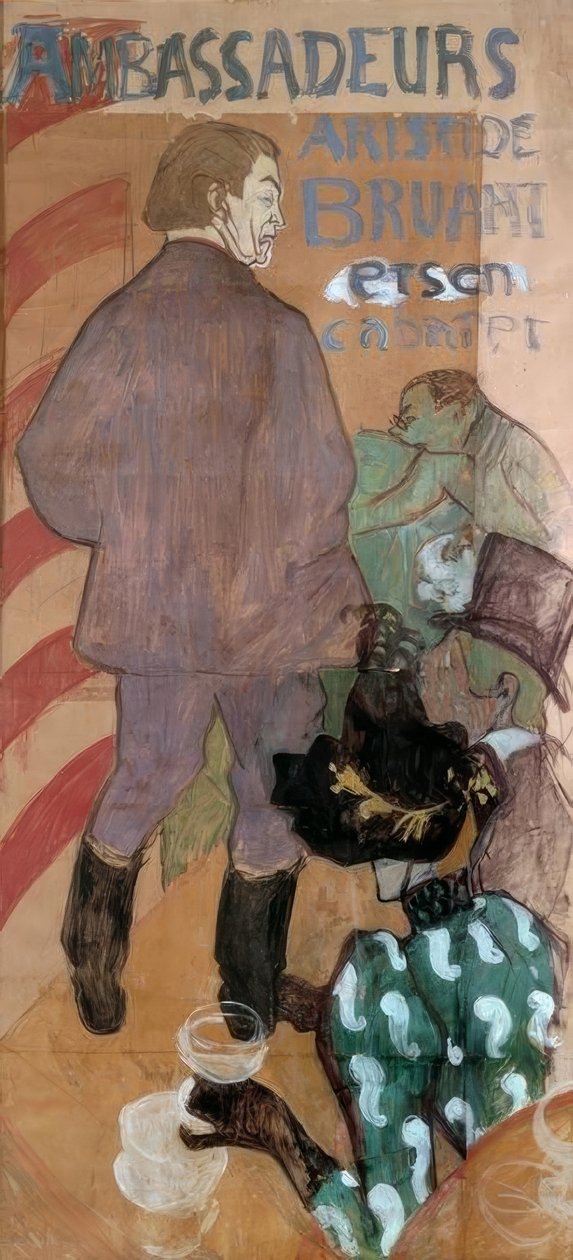Embaixadores, Aristide Bruant e seu cabaré de Henri de Toulouse Lautrec