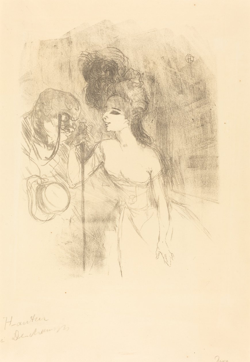 Anna Held e Careca (Anna Held e Careca) de Henri de Toulouse Lautrec