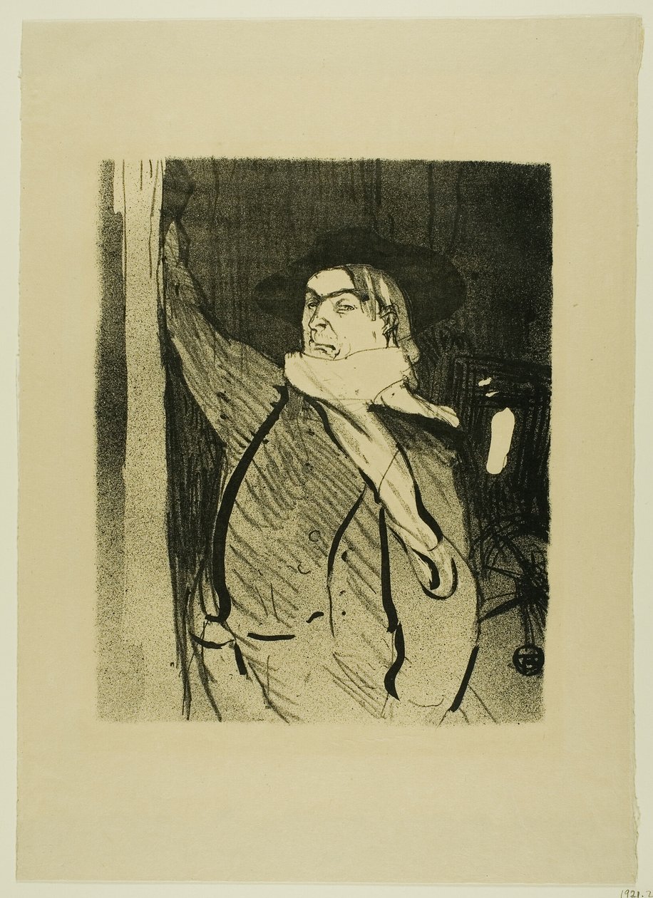 Aristide Bruant, de Le Café-Concert de Henri de Toulouse Lautrec