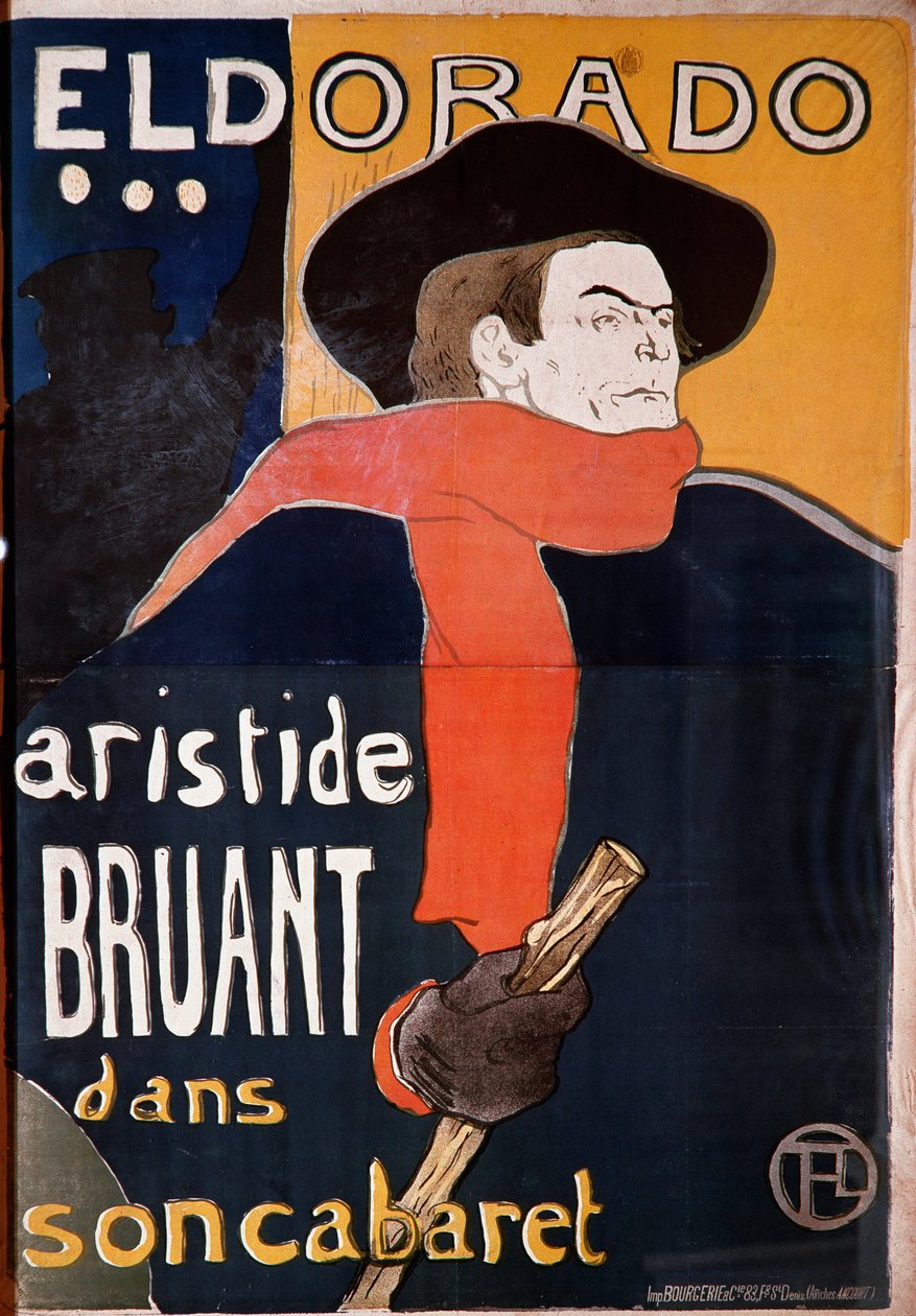 Aristide Sparrow no seu cabaré. Desenho de Henri de Toulouse-Lautrec (Toulouse Lautrec de Henri de Toulouse Lautrec