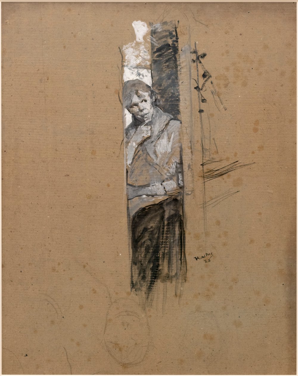 Nos bastidores ou no Bailarino de Henri de Toulouse Lautrec