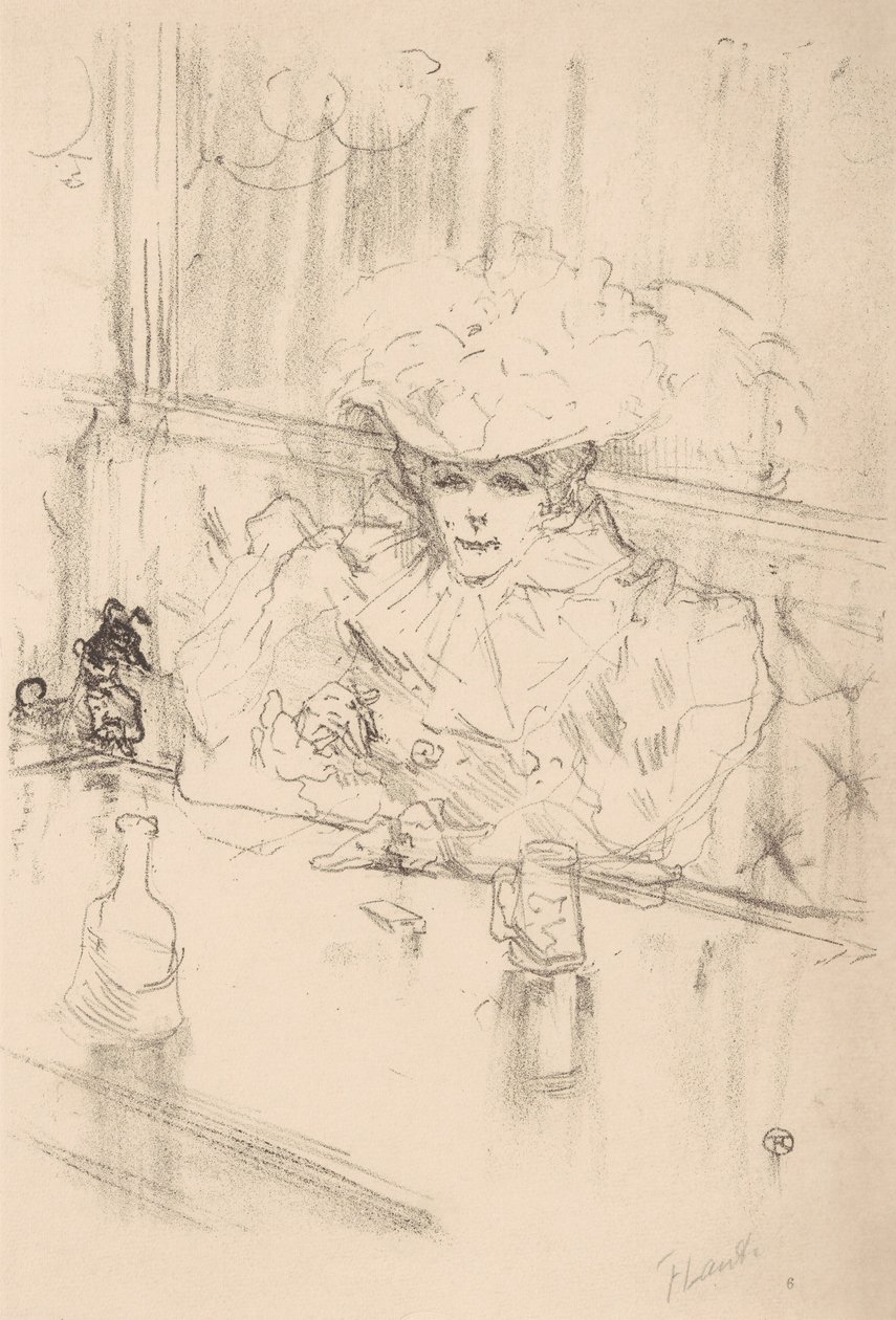 Na Brasserie Hanneton, 1898., 1898. de Henri de Toulouse Lautrec