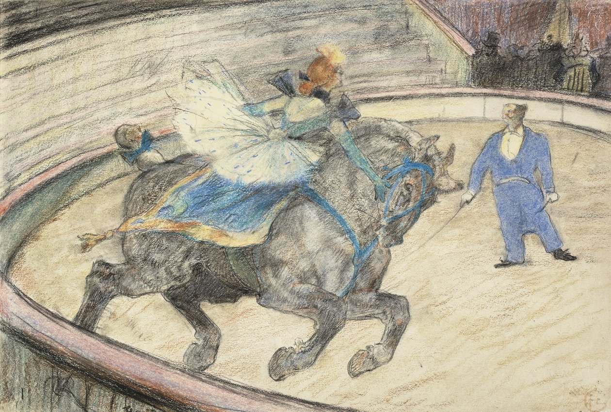 No circo: trabalho no ringue, 1899 de Henri de Toulouse Lautrec