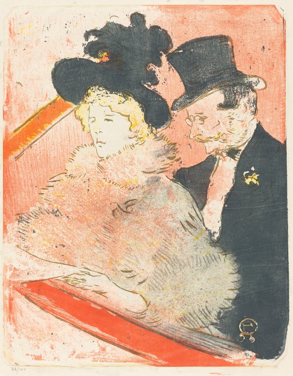 No Concerto (Au concerto) de Henri de Toulouse Lautrec