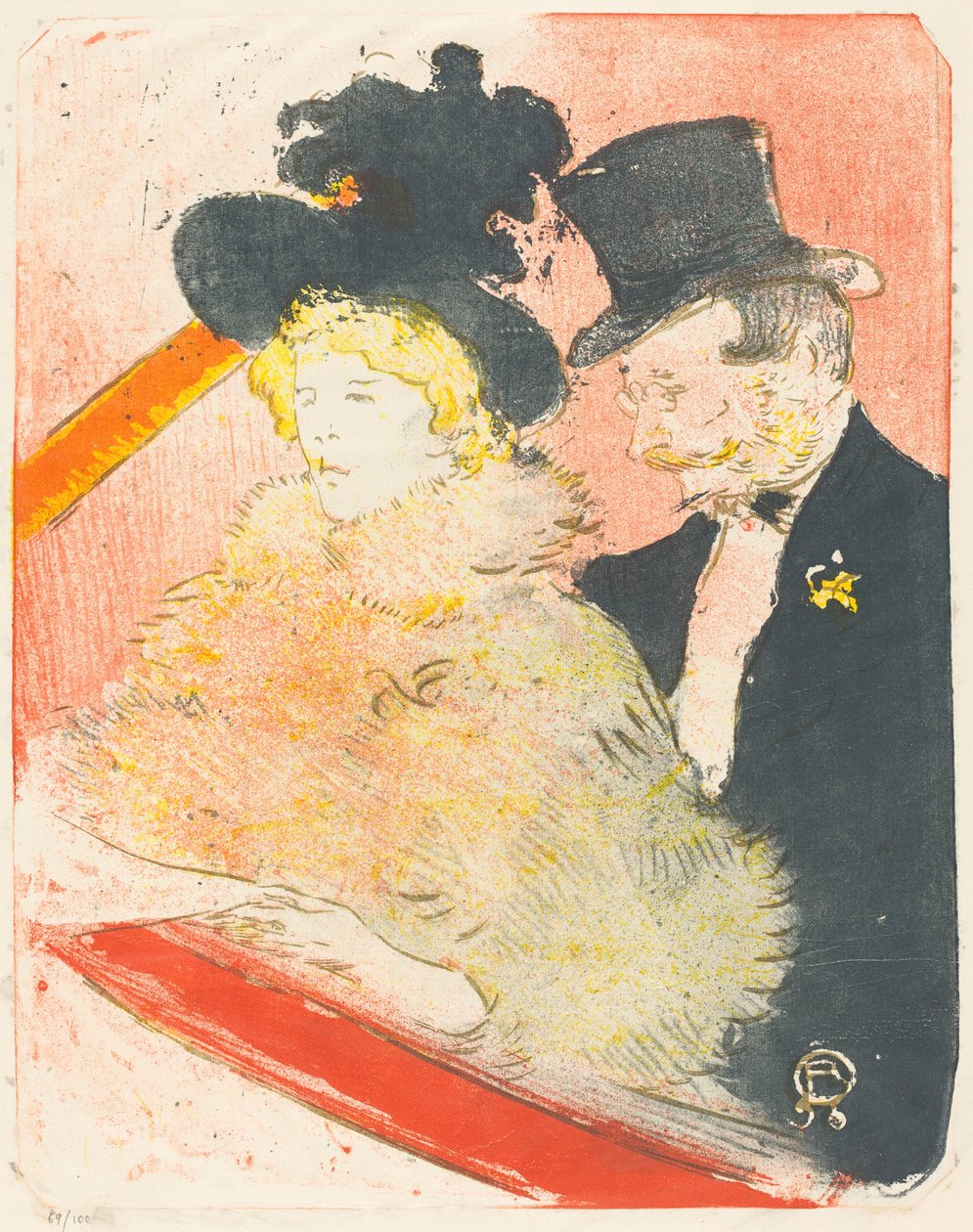 No Concerto (Au concerto) de Henri de Toulouse Lautrec