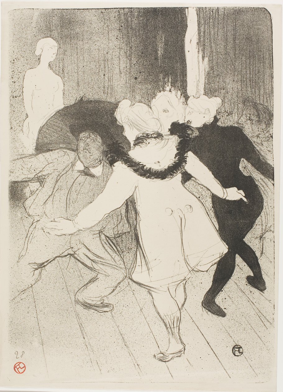 No Folies-Bergere: a modéstia de Monsieur Prudhomme de Henri de Toulouse Lautrec