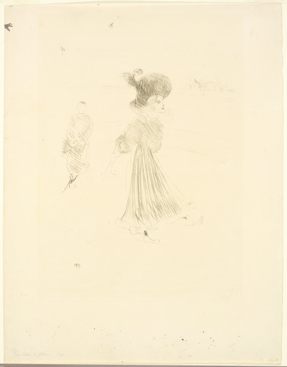 No Palácio do Gelo de Henri de Toulouse Lautrec