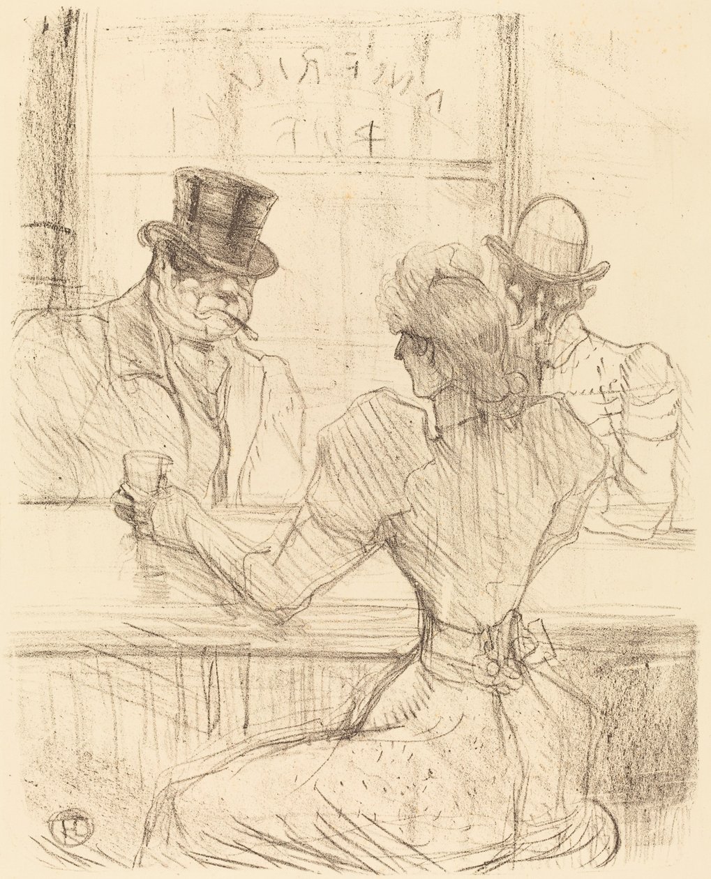No Picton Bar, rue Scribe Au bar Picton, rue Scribe, 1896. de Henri de Toulouse Lautrec