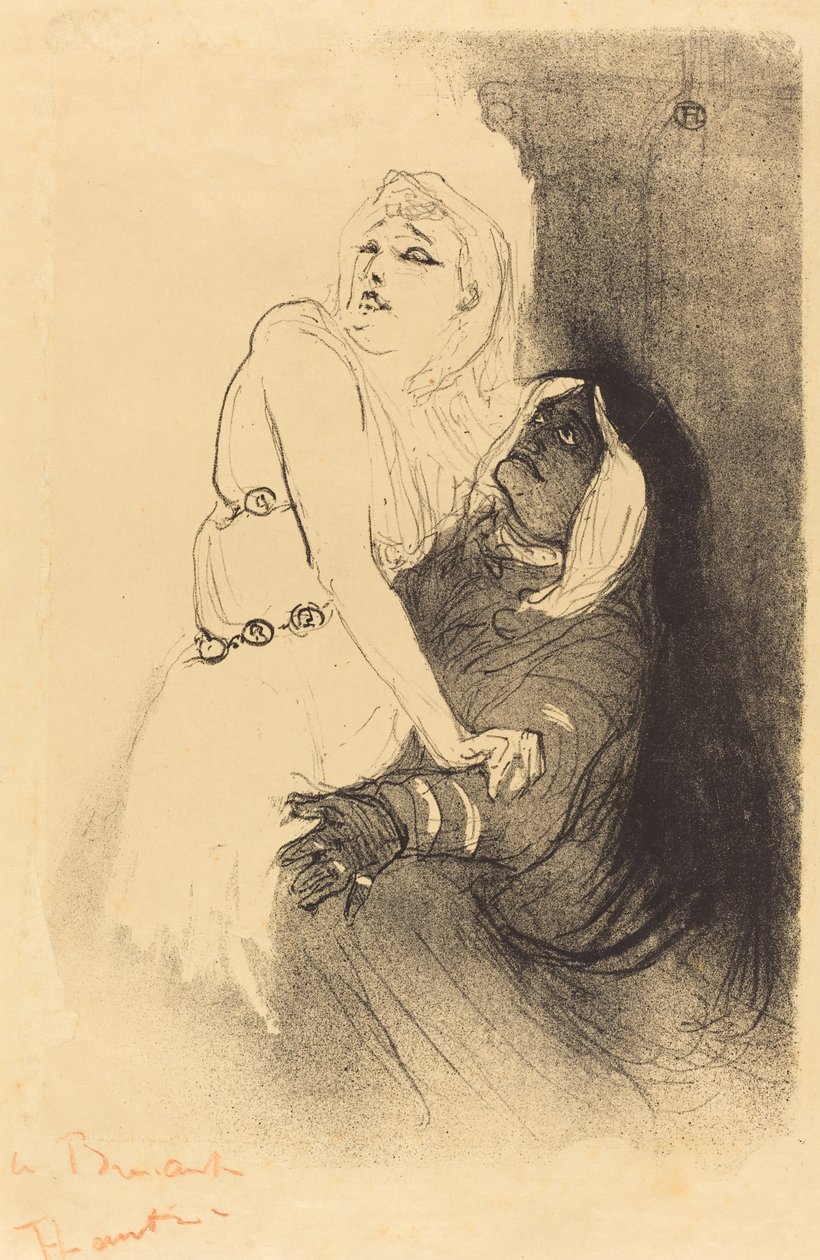 No Renascimento: Sarah Bernhardt em "Fedra" de Henri de Toulouse Lautrec