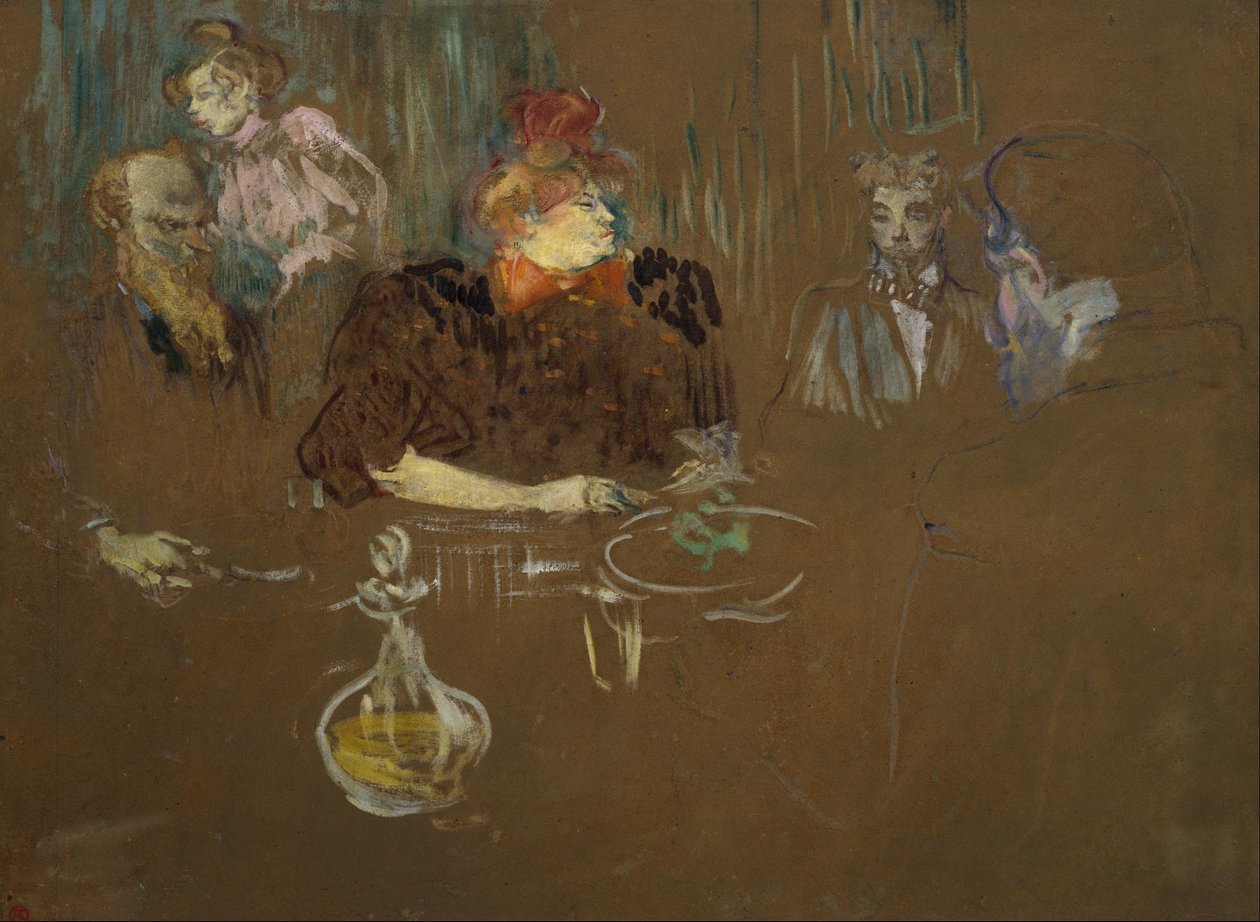 À mesa de Monsieur e Madame Natanson de Henri de Toulouse Lautrec