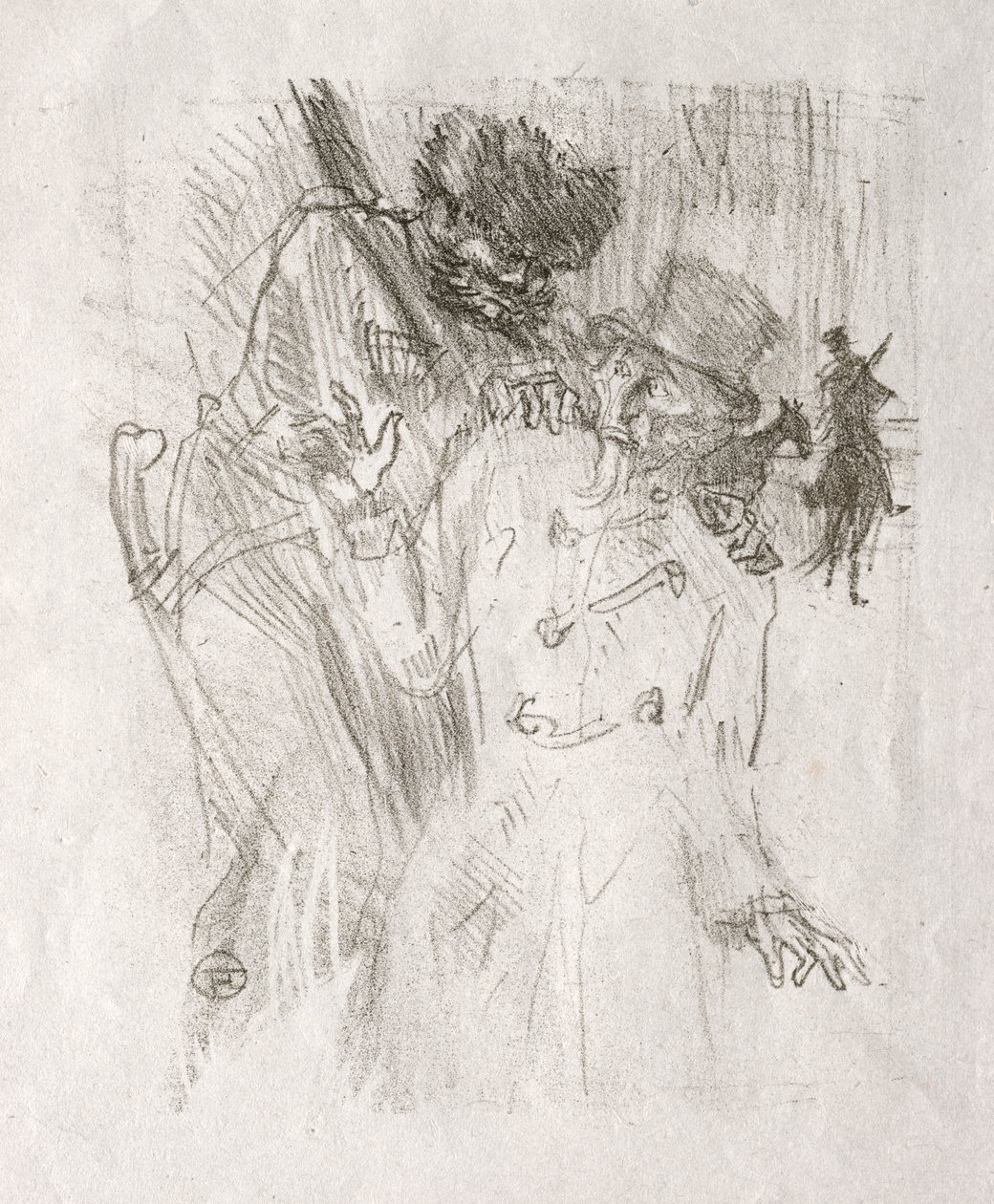No sopé do Sinai: Prisão de Schlomé Fuss de Henri de Toulouse Lautrec