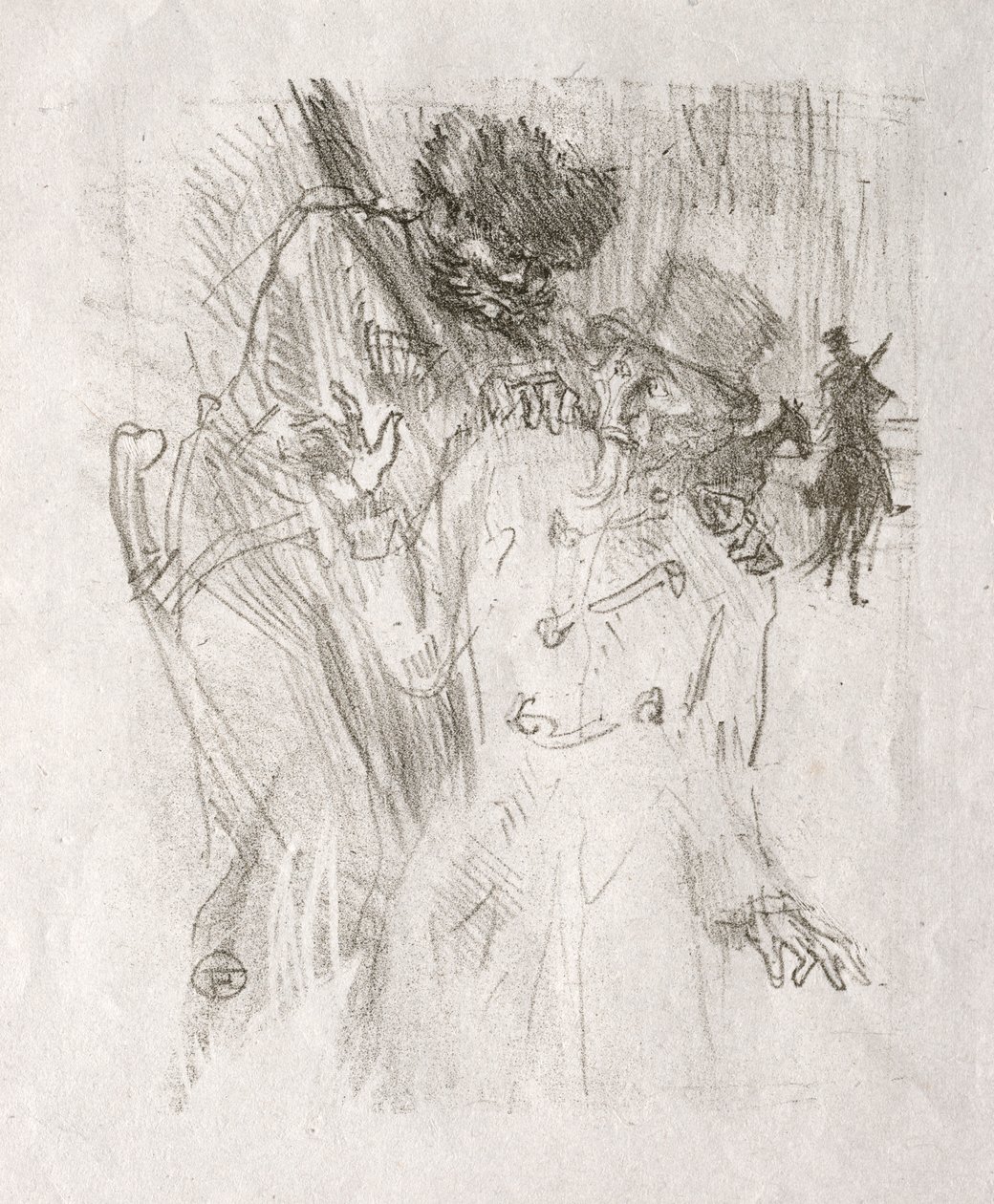 Ao pé do Sinai: Prisão de Schlomé Fuss, 1898. de Henri de Toulouse Lautrec