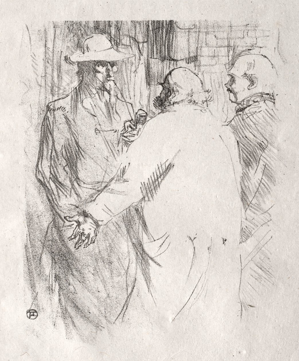 Ao pé do Sinai: Clemenceau a Busk de Henri de Toulouse Lautrec