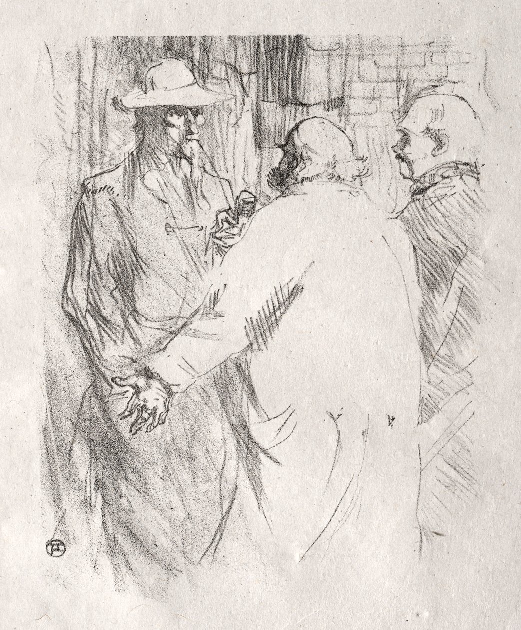 Ao pé do Sinai: Clemenceau em Busk, 1898. de Henri de Toulouse Lautrec