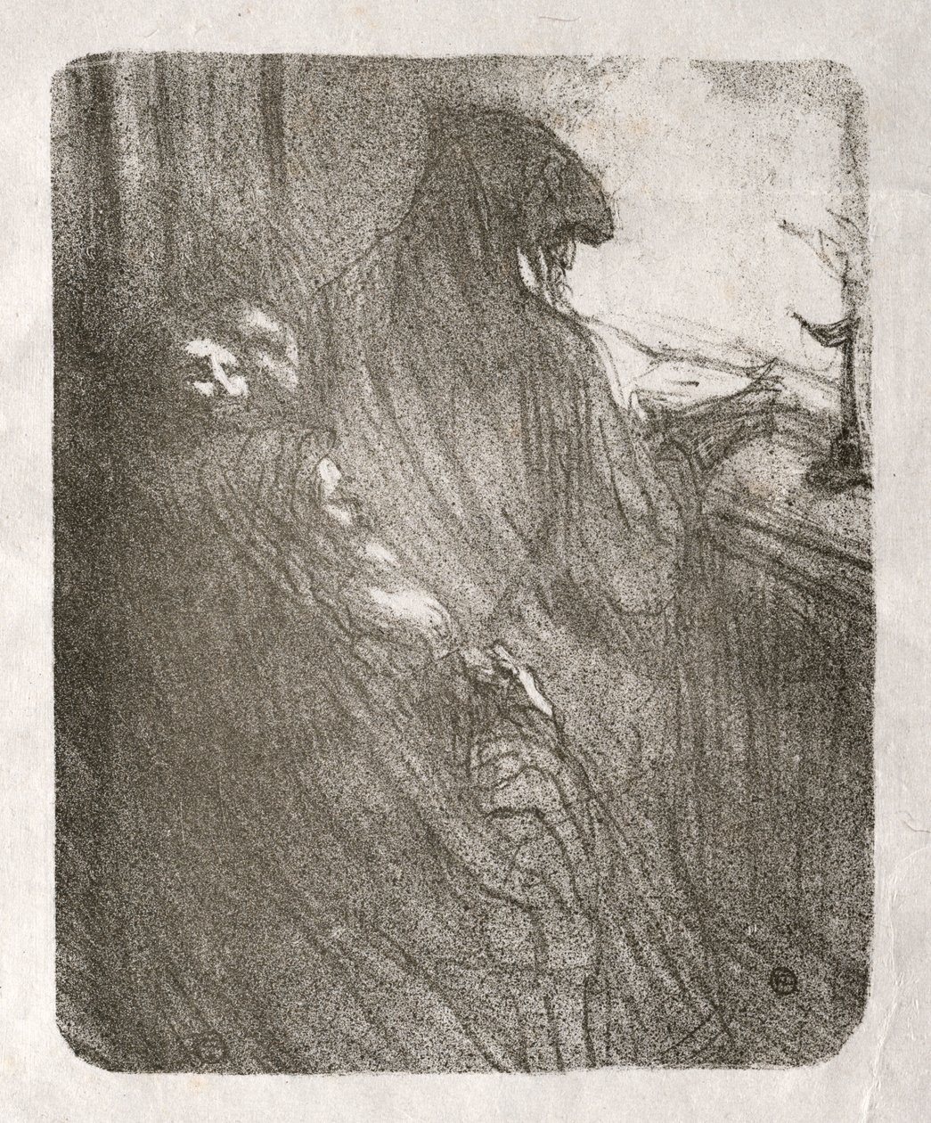 Ao pé do Sinai: A Oração dos Judeus Poloneses, 1898. de Henri de Toulouse Lautrec