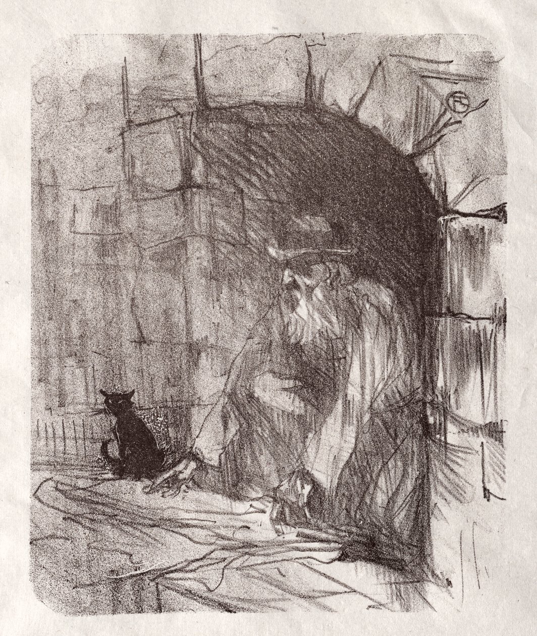 Ao pé do Sinai: uma loja de volta em Cracóvia de Henri de Toulouse Lautrec