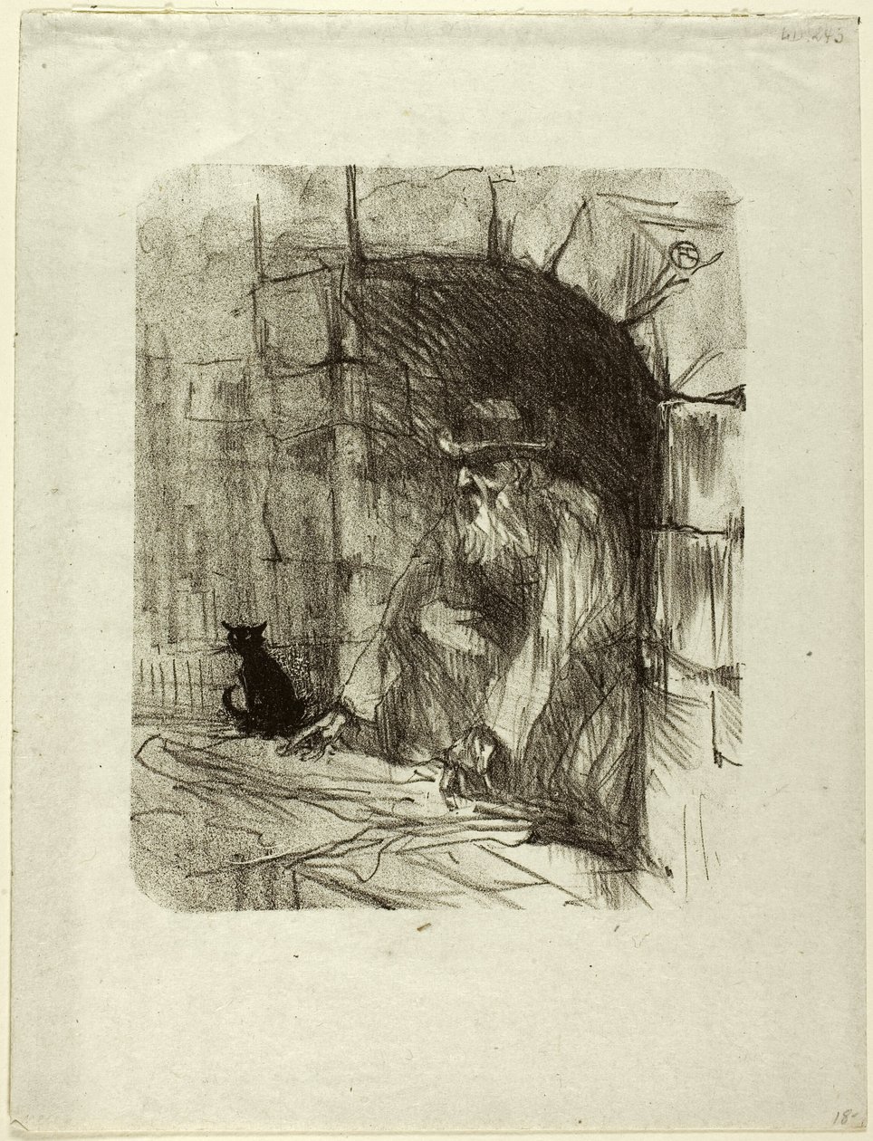 Sala dos fundos de uma loja em Cracóvia, de Au Pied du Sinaï de Henri de Toulouse Lautrec