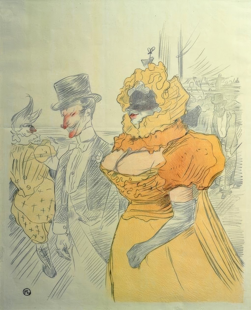 Student Ball de Henri de Toulouse Lautrec