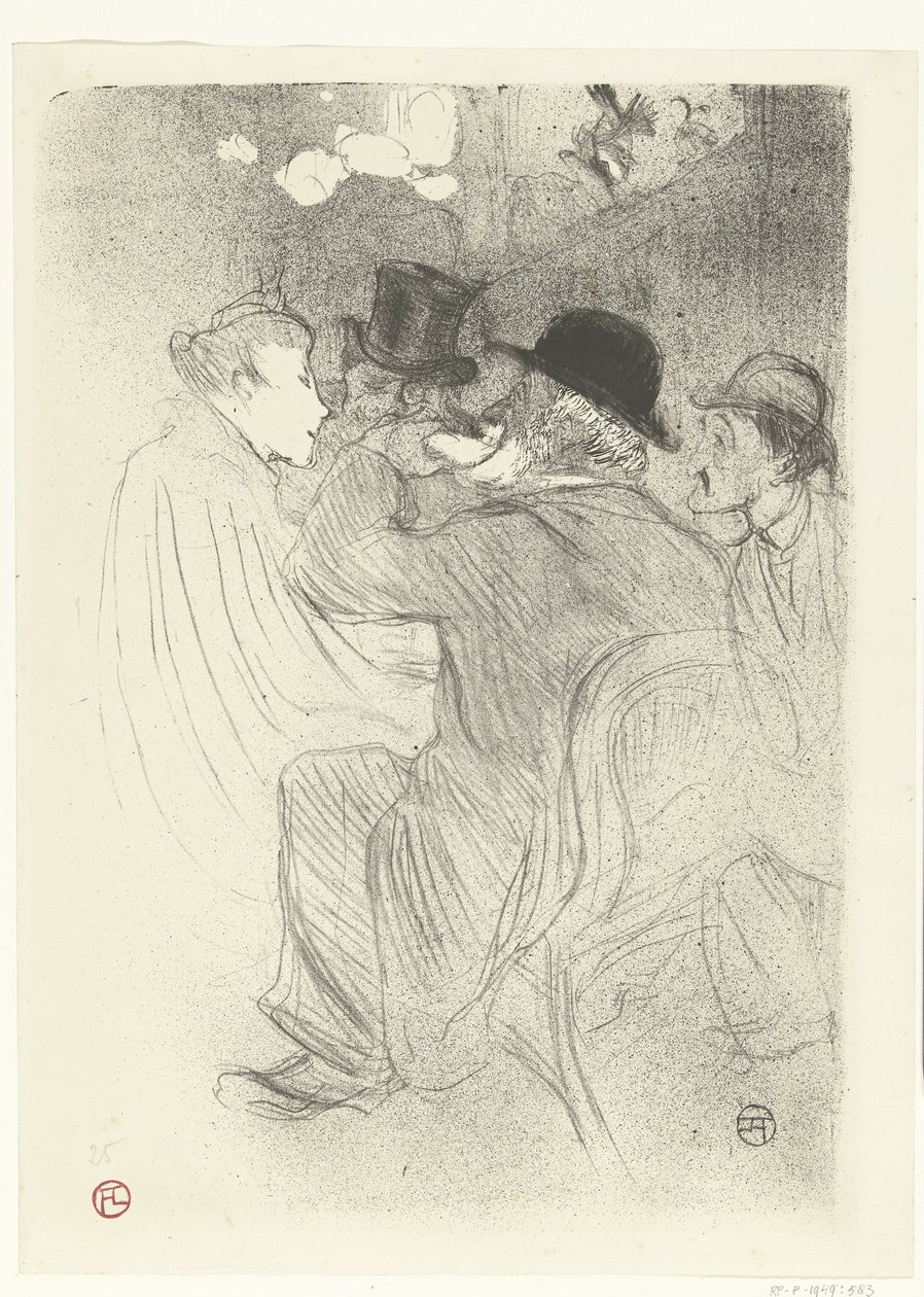Bezoekers no café Moulin Rouge
No Moulin Rouge. Um tipo duro! Um tipo muito duro! de Henri de Toulouse Lautrec