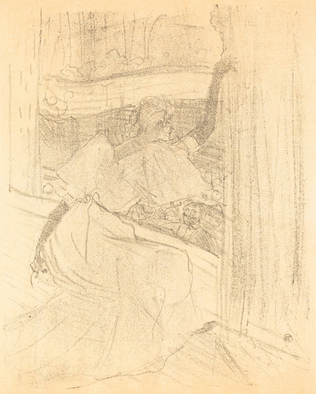 Curvando-se ao público Saluant le public, 1898. de Henri de Toulouse Lautrec