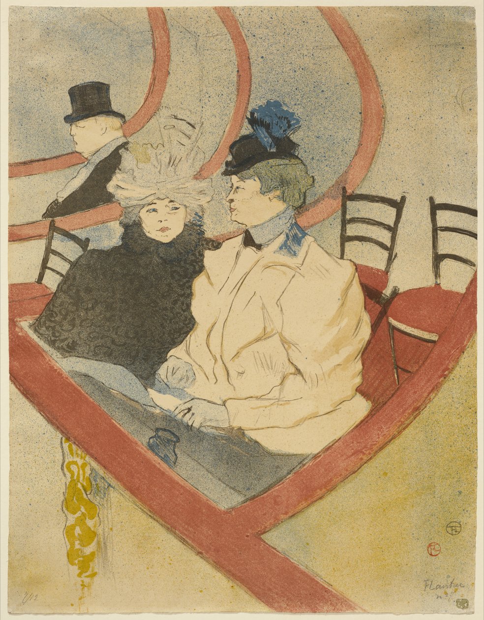 Caixa no Grande Nível, 1897 de Henri de Toulouse Lautrec