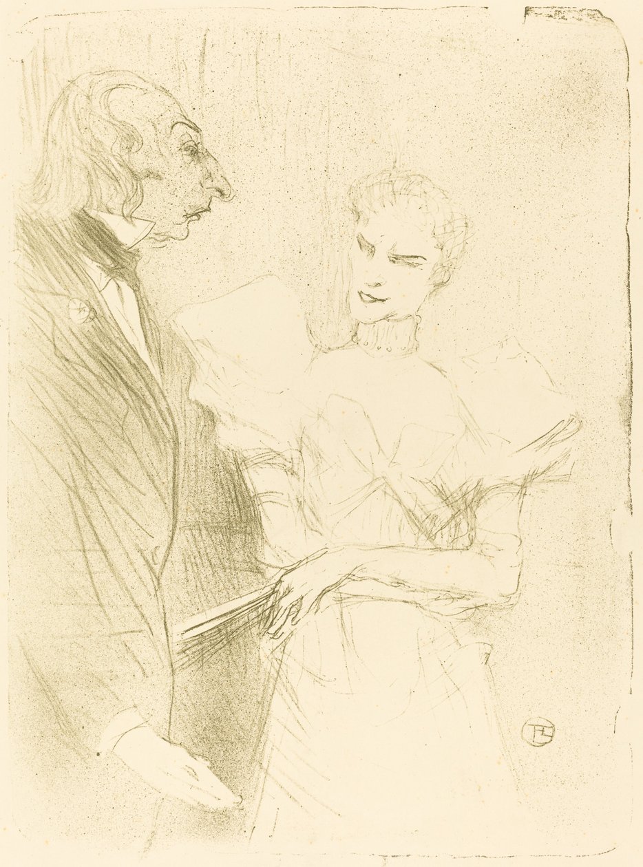 Brandes e Leloir em "Cabotins" de Henri de Toulouse Lautrec