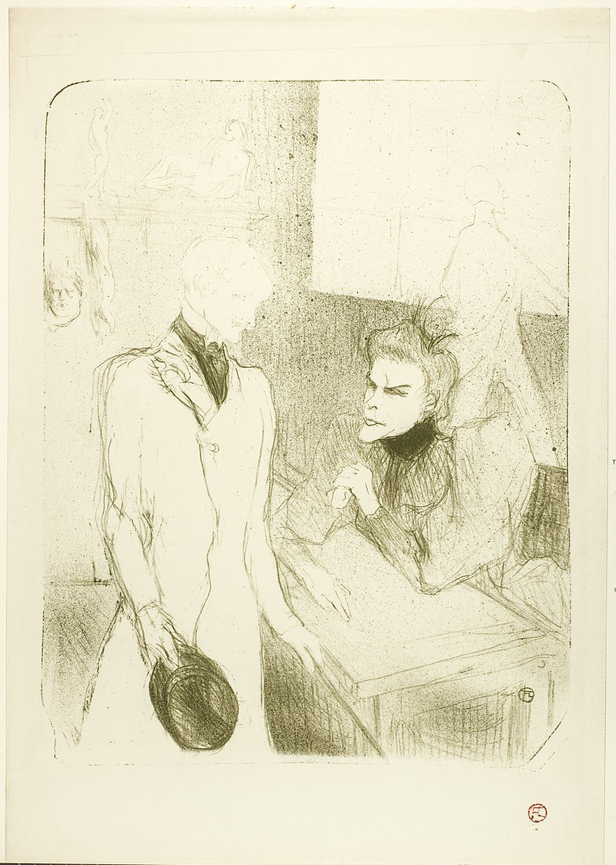 Brandès e le Bargy, em Les Cabotins de Henri de Toulouse Lautrec