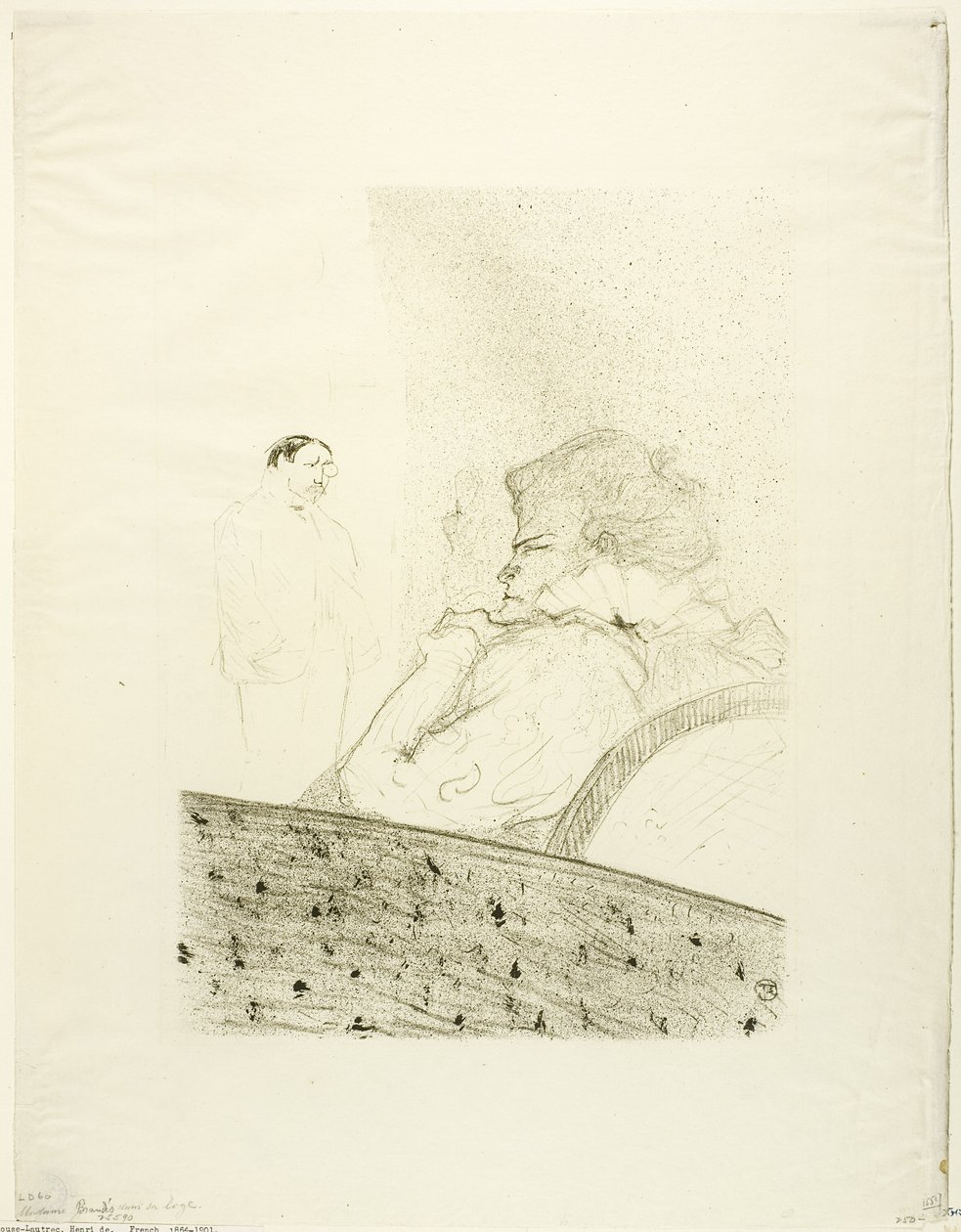 Brandès em sua caixa de Henri de Toulouse Lautrec