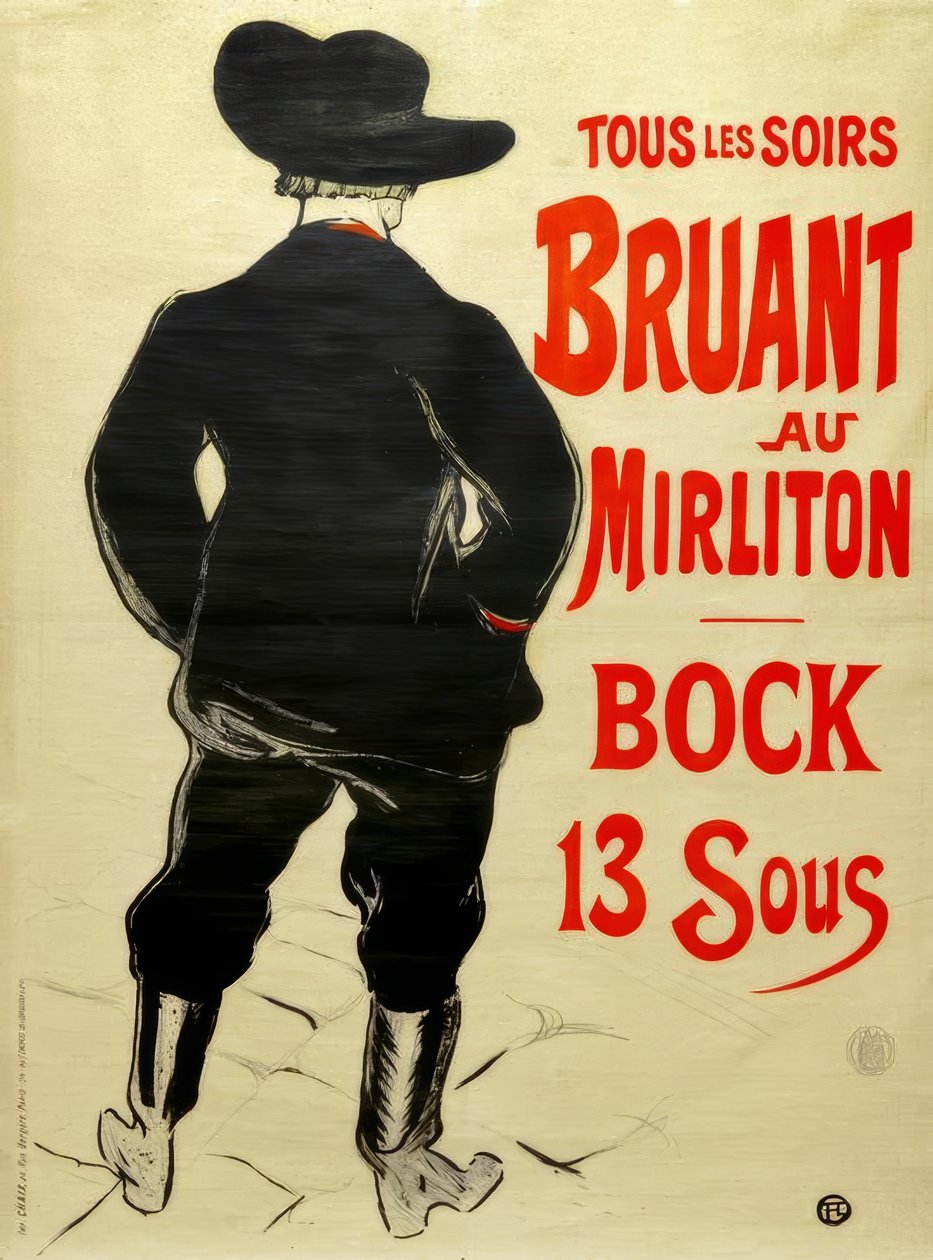 Emberiza no Mirliton de Henri de Toulouse Lautrec