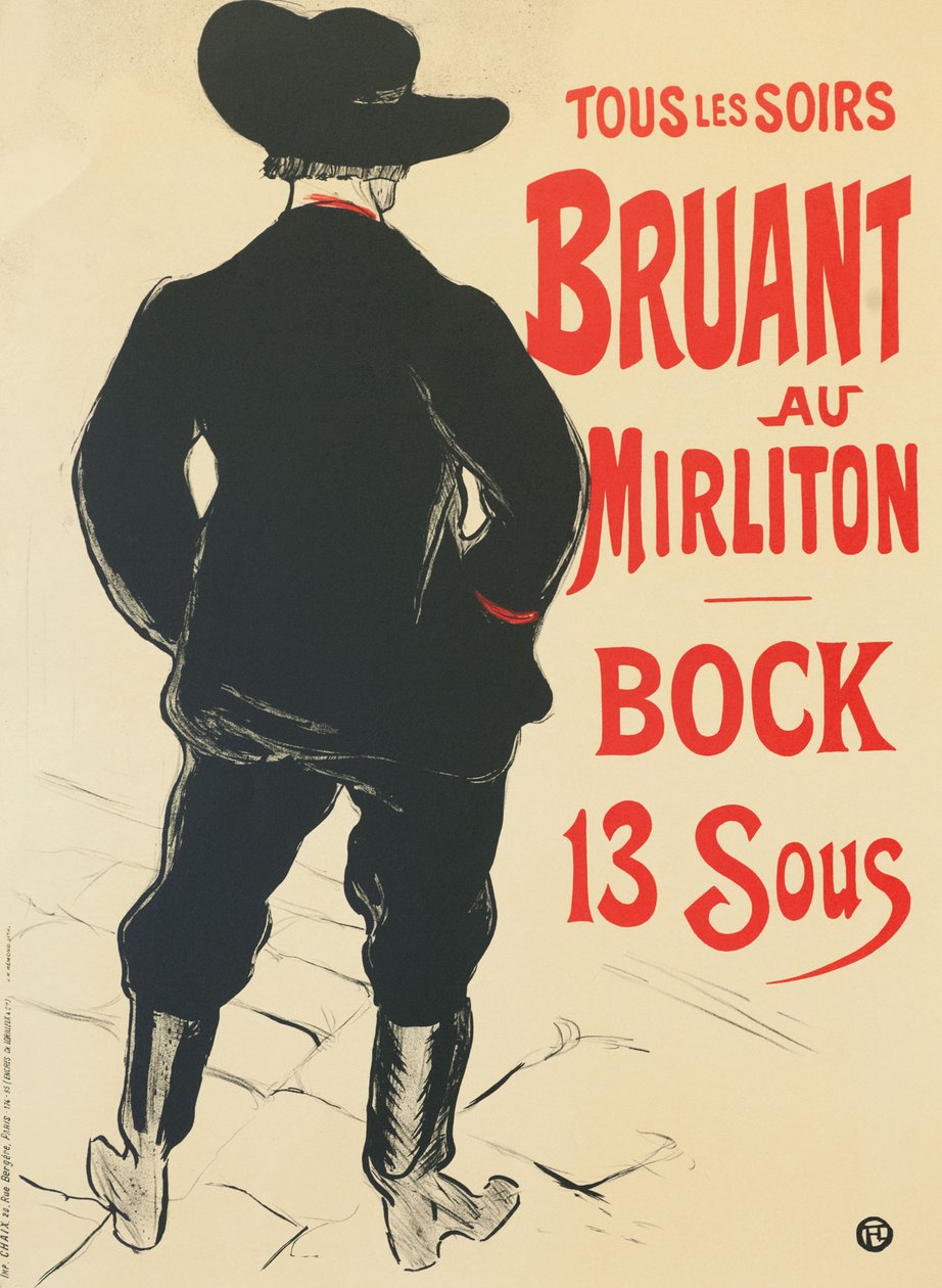 Pardal em Mirliton, 1893. de Henri de Toulouse Lautrec