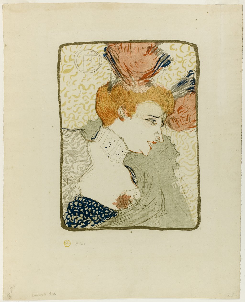 Busto de Mademoiselle Marcelle Lender de Henri de Toulouse Lautrec