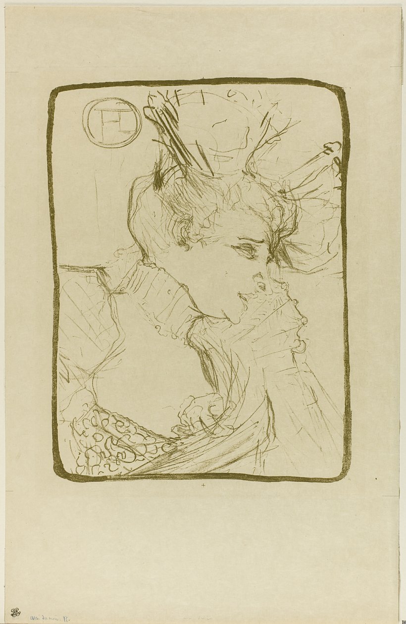 Busto de Mademoiselle Marcelle Lender de Henri de Toulouse Lautrec