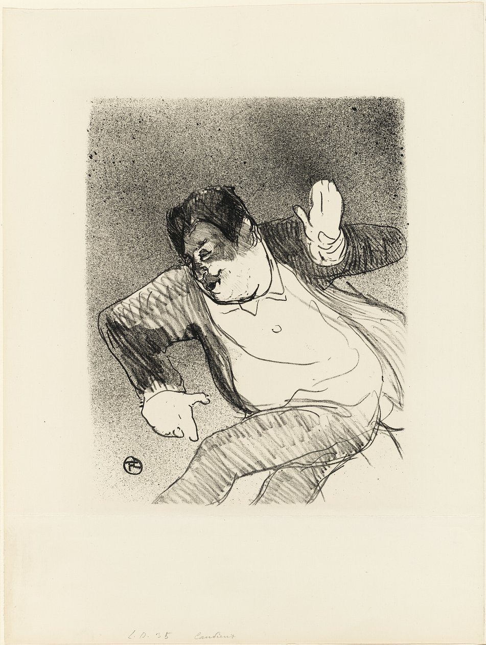 Caudieux no Petit Casino, de Le Café-Concert de Henri de Toulouse Lautrec