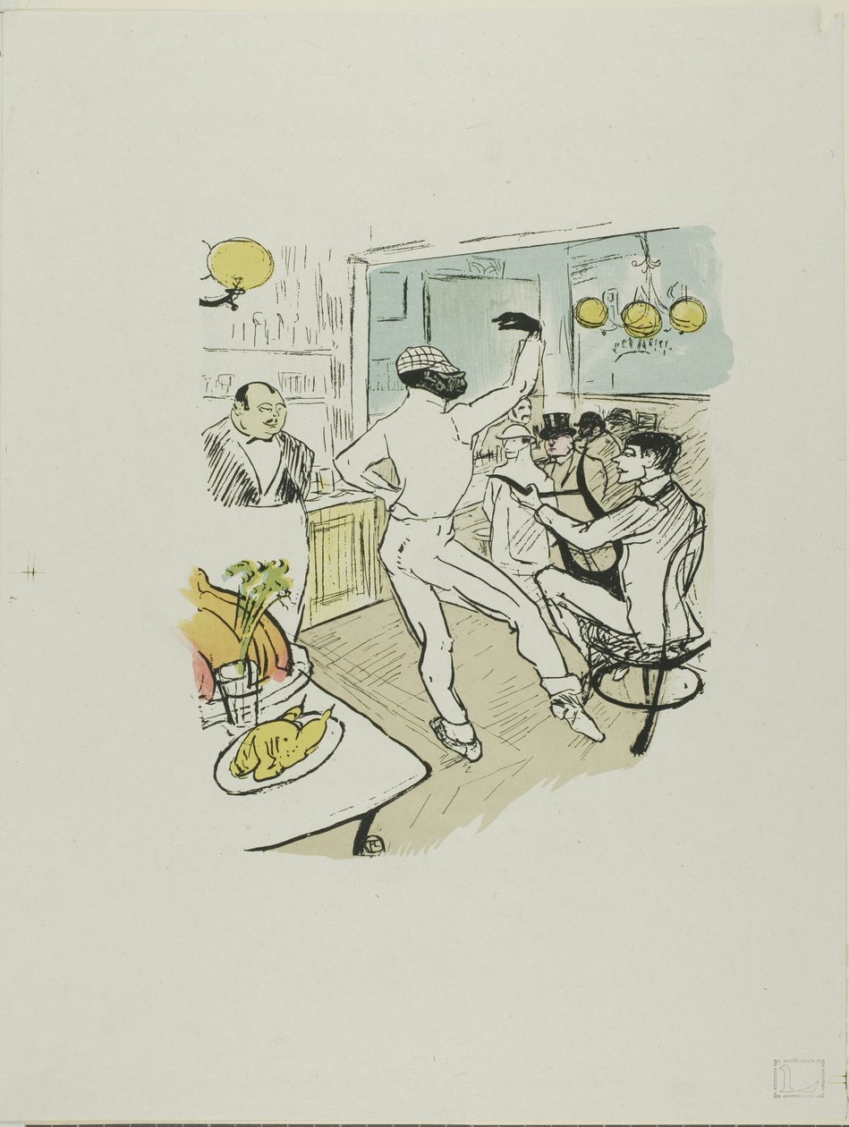 Dança de chocolate de Henri de Toulouse Lautrec