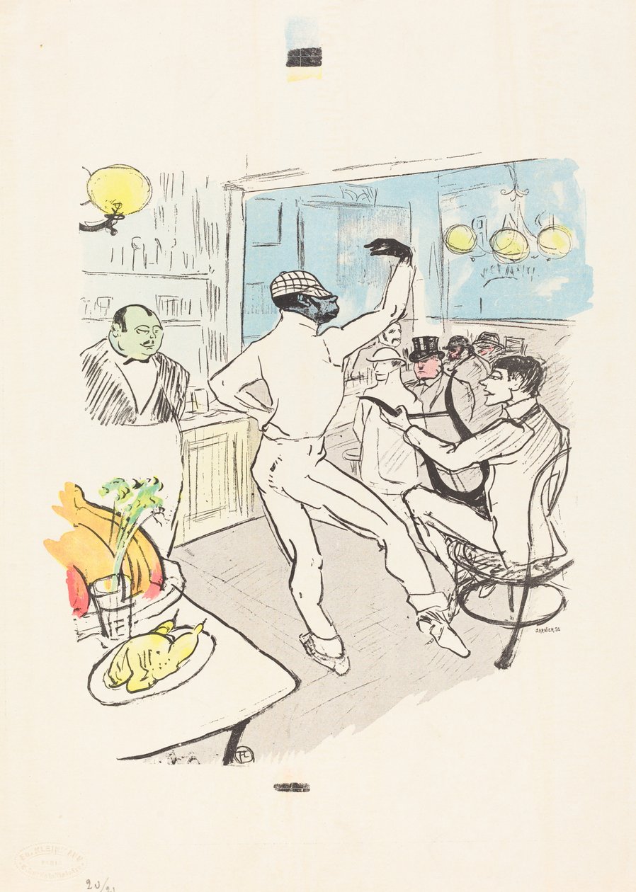 Dança de chocolate no Achille Bar de Henri de Toulouse Lautrec