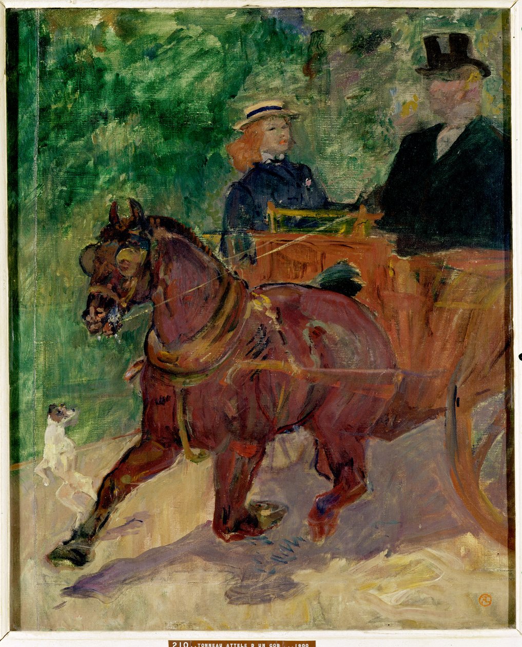 Cob aproveitado para um carrinho, 1900 de Henri de Toulouse Lautrec