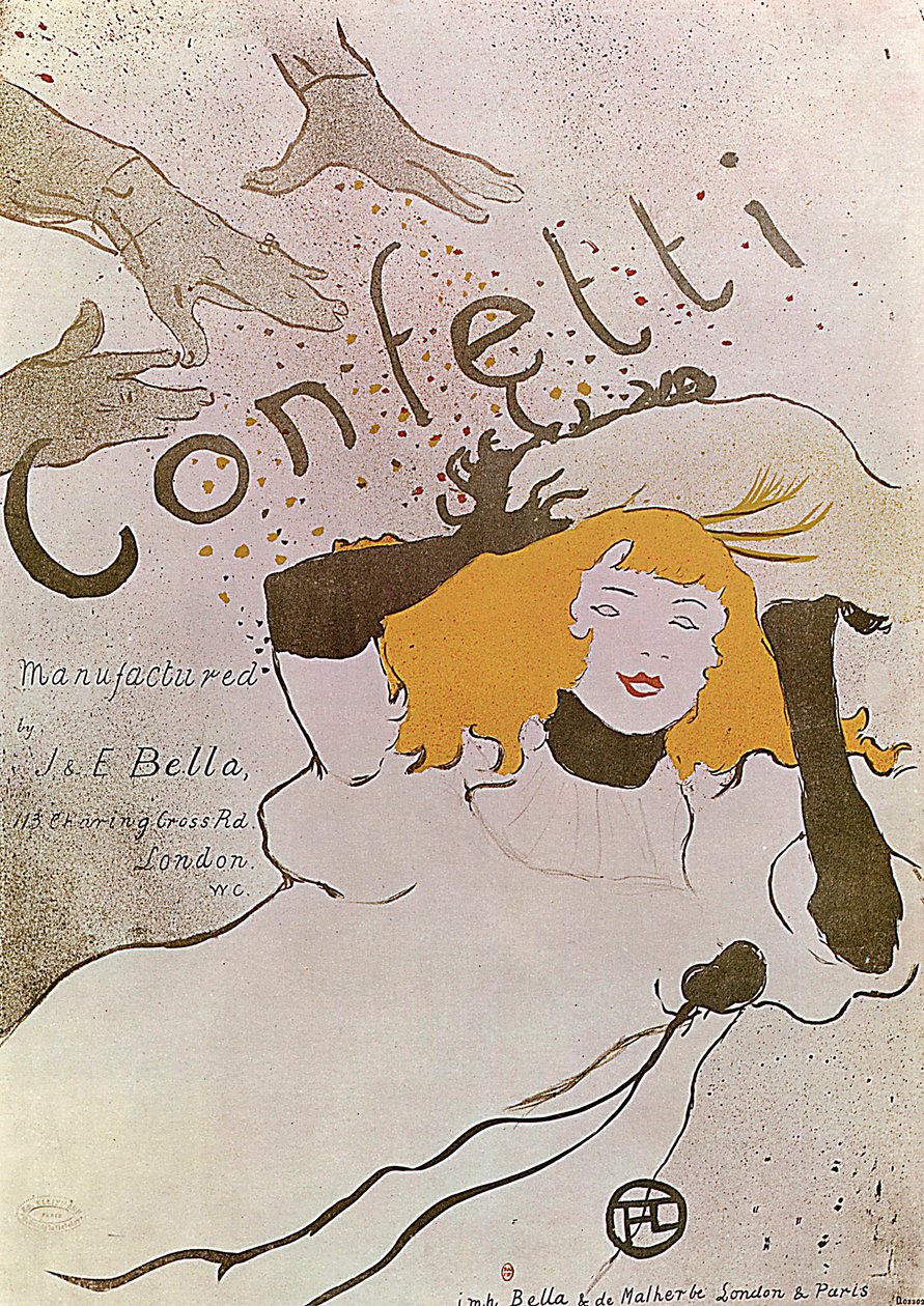Confete, 1893. de Henri de Toulouse Lautrec
