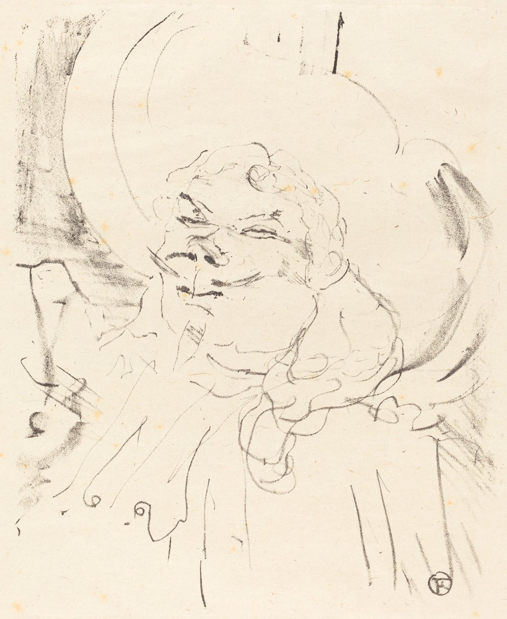 Coquelin, o Velho Coquelin aine, 1896. de Henri de Toulouse Lautrec