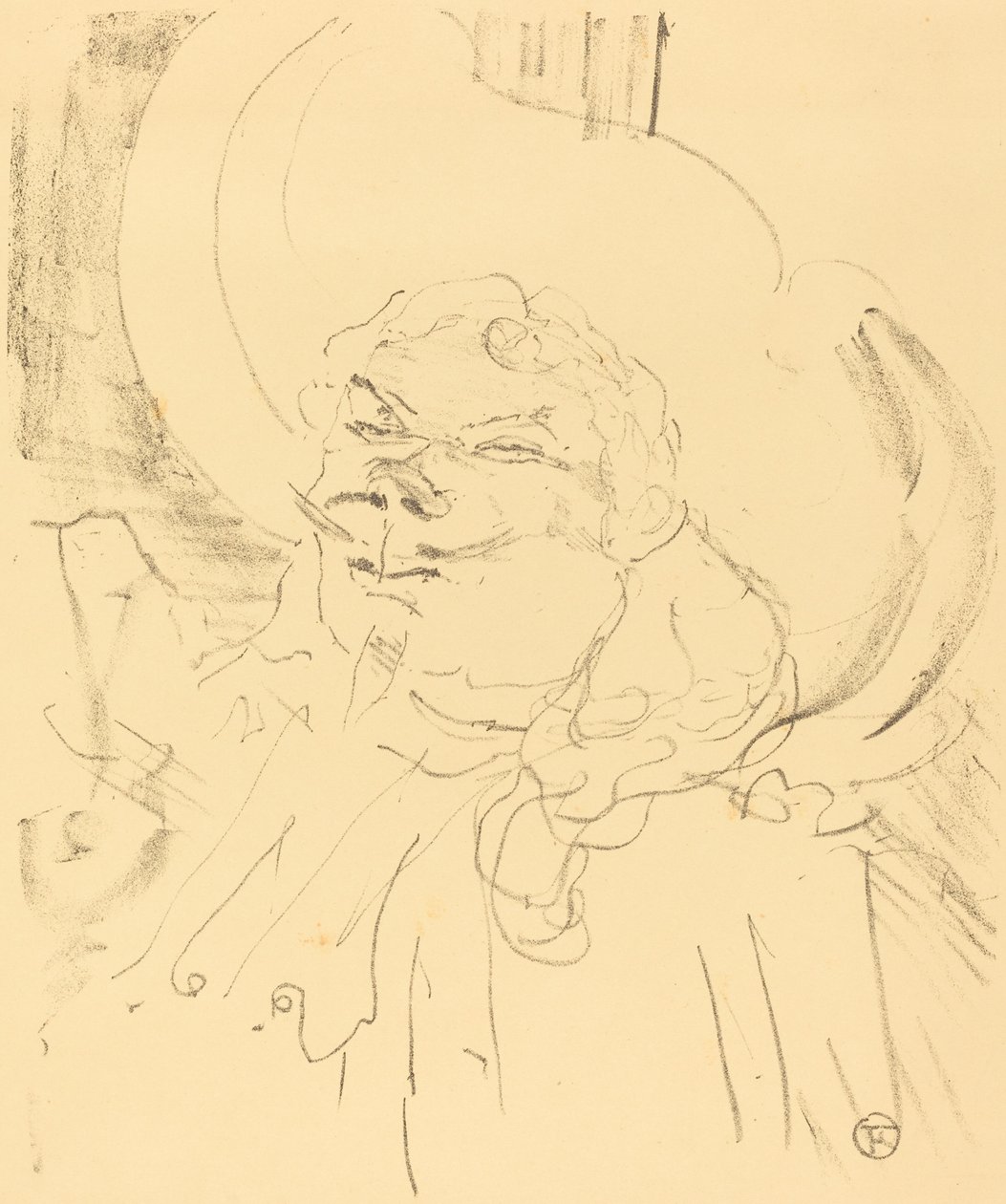 Coquelin, o Velho Coquelin aine, 1896. de Henri de Toulouse Lautrec